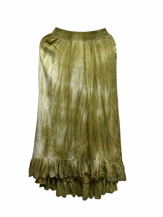 Zara Dresses & Skirts - Zara Olive Green High-Low Ruffle Hem Skirt